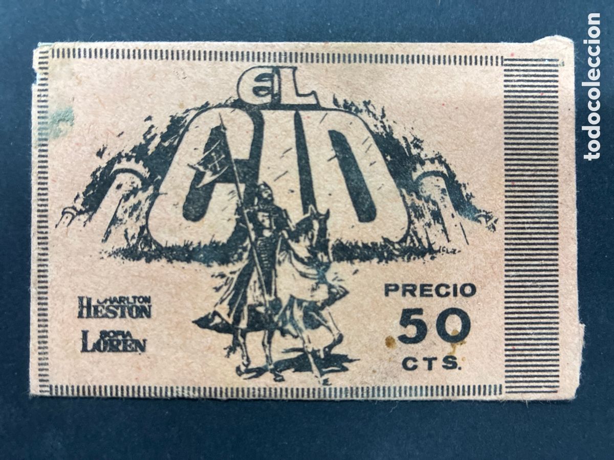 Collectable Antique Stickers: SOBRE CROMOS SIN ABRIR ALBUM PELICULA EL CID EDITORAL FHER