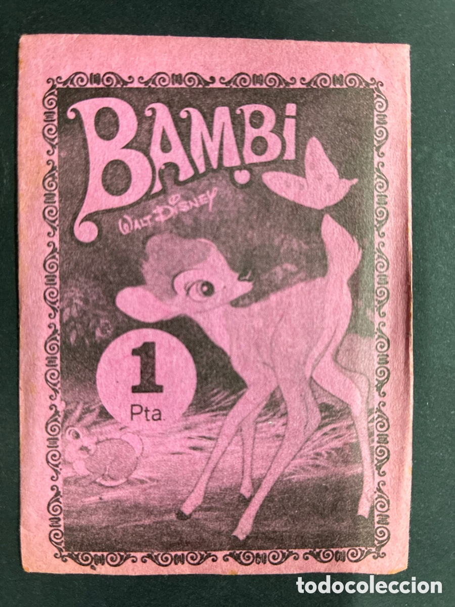 Coleccionismo cromos antiguos: SOBRE CROMOS SIN ABRIR ALBUM PELICULA BAMBI WALT DISNEY EDITORAL FHER