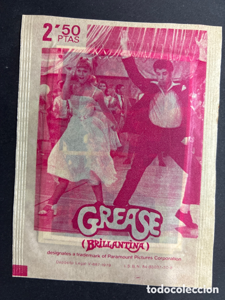 Coleccionismo cromos antiguos: SOBRE CROMOS SIN ABRIR ALBUM PELICULA GREASE EDITORIAL MAGA