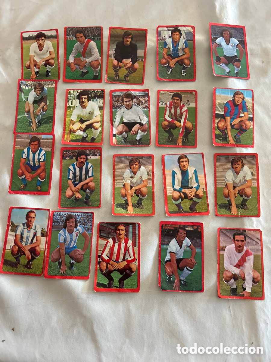 Coleccionismo cromos antiguos: Lote de 20 cromos Campeonato Futbol 1977-78. Este