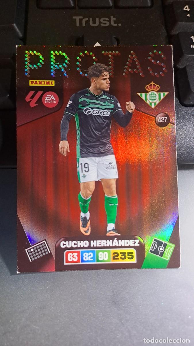 Coleccionismo cromos antiguos: ADRENALYN XL CUCHO HERNANDEZ 427 PROTAS 427 BETIS CROMO LIGA 2025 2026 25 26 PANINI