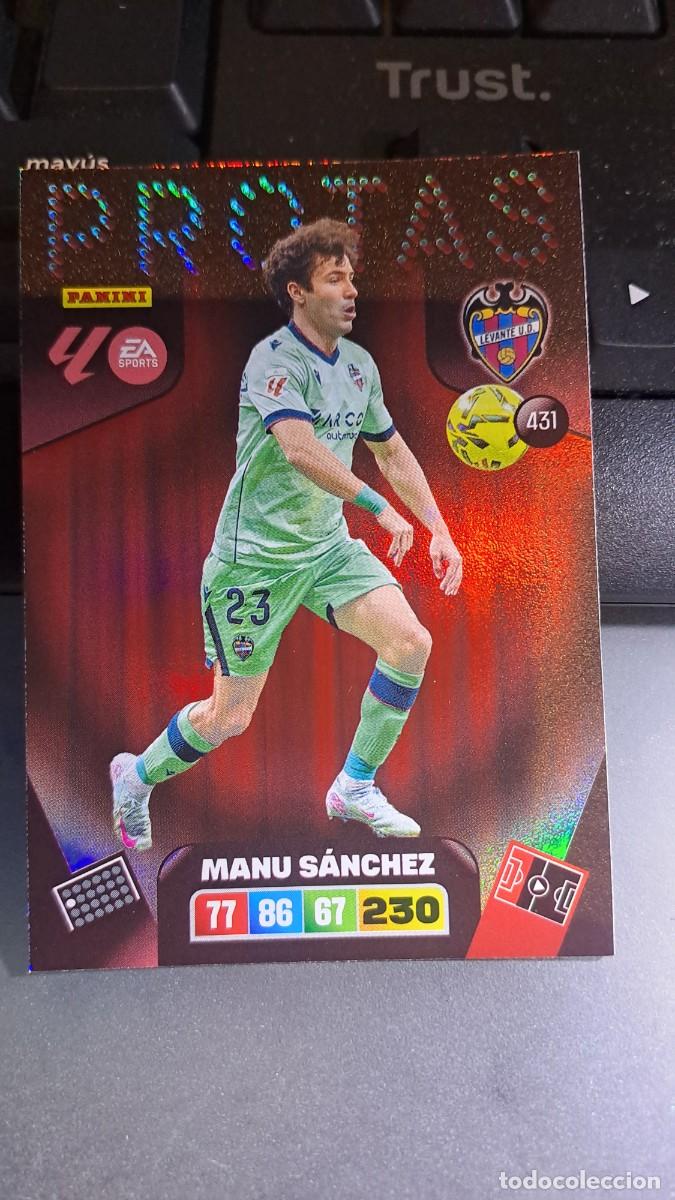 Coleccionismo cromos antiguos: ADRENALYN XL MANU SANCHEZ 431 PROTAS 431 LEVANTE CROMO LIGA 2025 2026 25 26 PANINI