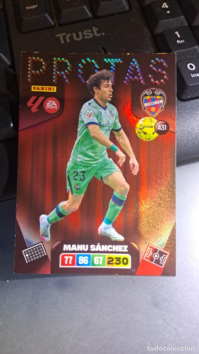 Coleccionismo cromos antiguos: ADRENALYN XL MANU SANCHEZ 431 PROTAS 431 LEVANTE CROMO LIGA 2025 2026 25 26 PANINI