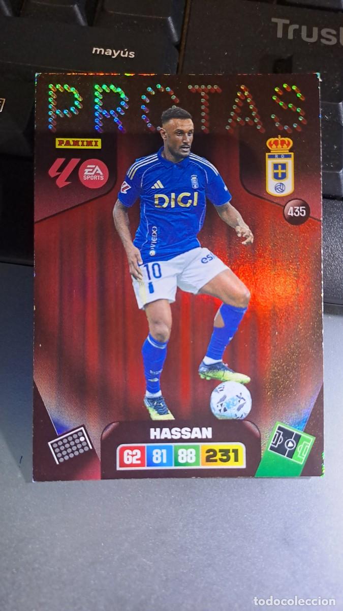 Coleccionismo cromos antiguos: ADRENALYN XL HASSAN 435 PROTAS 435 OVIEDO CROMO LIGA 2025 2026 25 26 PANINI