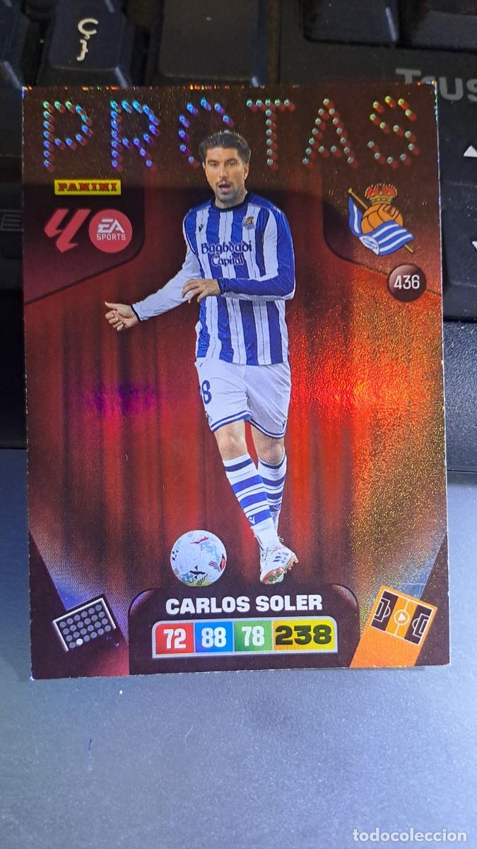 Coleccionismo cromos antiguos: ADRENALYN XL CARLOS SOLER 436 PROTAS 436 REAL SOCIEDAD CROMO LIGA 2025 2026 25 26 PANINI