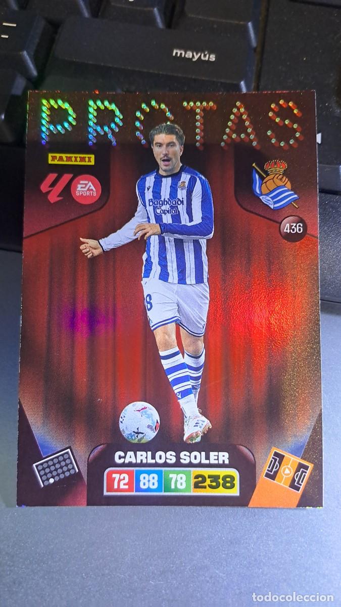 Coleccionismo cromos antiguos: ADRENALYN XL CARLOS SOLER 436 PROTAS 436 REAL SOCIEDAD CROMO LIGA 2025 2026 25 26 PANINI