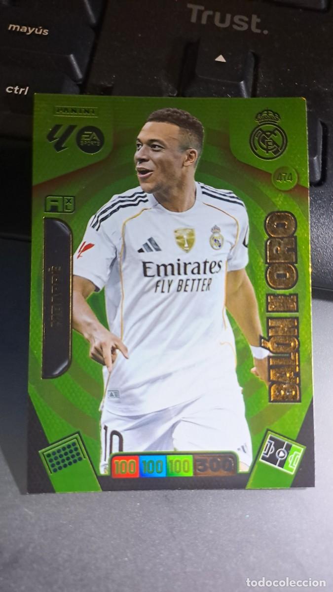Coleccionismo cromos antiguos: ADRENALYN XL MBAPPE 474 BALON DE ORO 474 REAL MADRID CROMO LIGA 2025 2026 25 26 PANINI