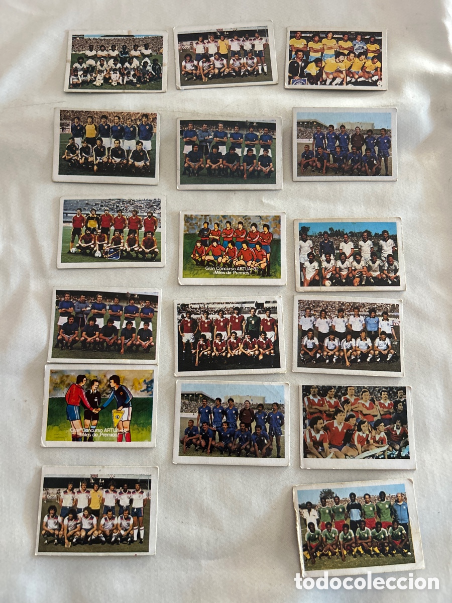 Coleccionismo cromos antiguos: Lote 17 cromos Mundial Espa&ntilde;a 1982.Artua