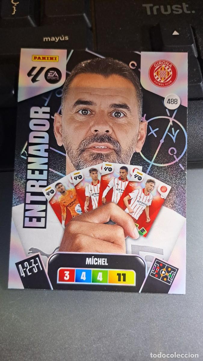 Coleccionismo cromos antiguos: ADRENALYN XL MICHEL 488 ENTRENADOR 488 GIRONA CROMO LIGA 2025 2026 25 26 PANINI