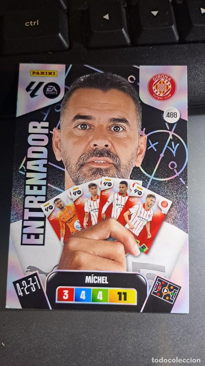 Coleccionismo cromos antiguos: ADRENALYN XL MICHEL 488 ENTRENADOR 488 GIRONA CROMO LIGA 2025 2026 25 26 PANINI