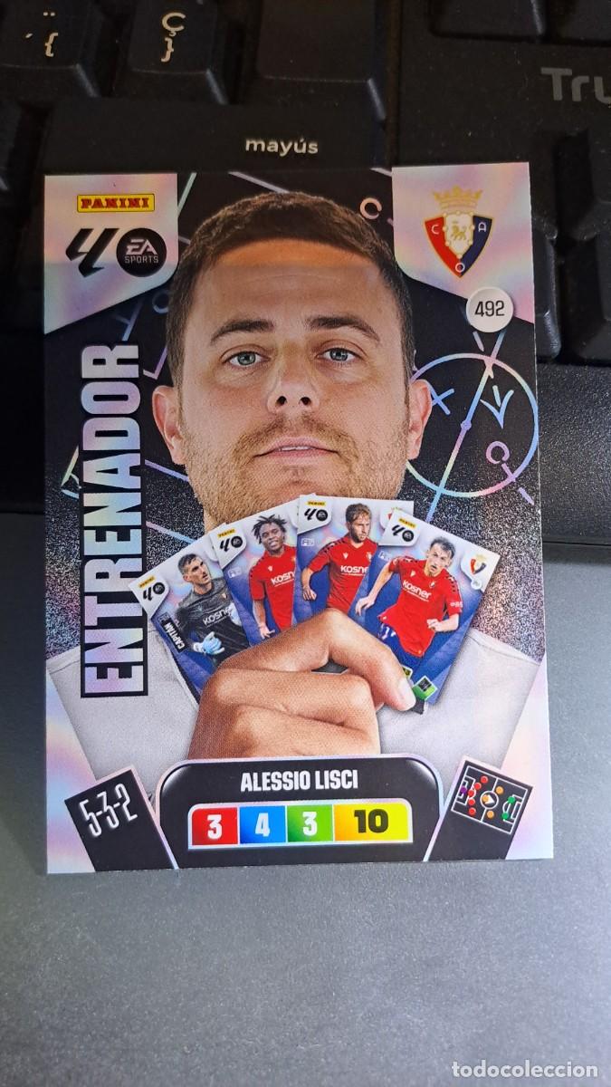 Coleccionismo cromos antiguos: ADRENALYN XL ALESSIO LISCI 492 ENTRENADOR 492 OSASUNA CROMO LIGA 2025 2026 25 26 PANINI