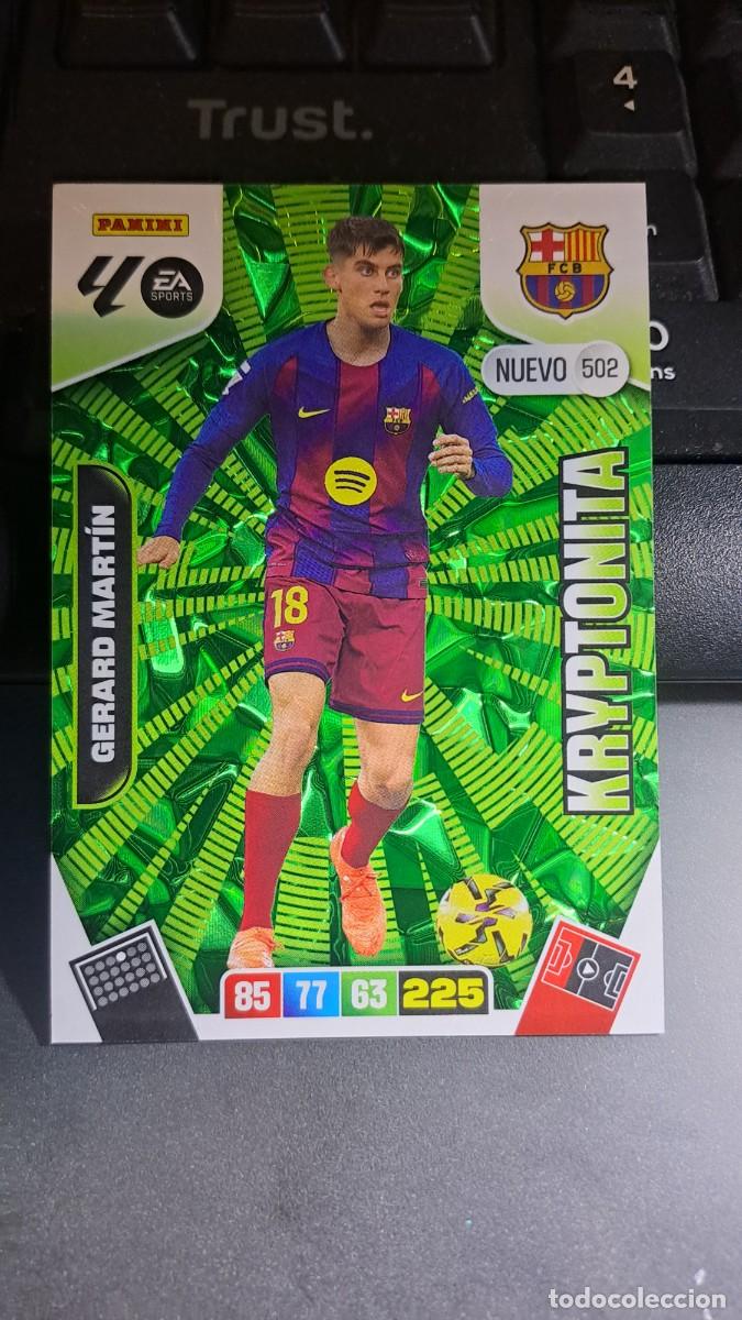 Collectionnisme Cartes &agrave; collectionner anciennes: ADRENALYN XL GERARD MARTIN 502 NUEVO KRYPTONITA 502 BARCELONA CROMO LIGA 2025 2026 25 26 PANINI