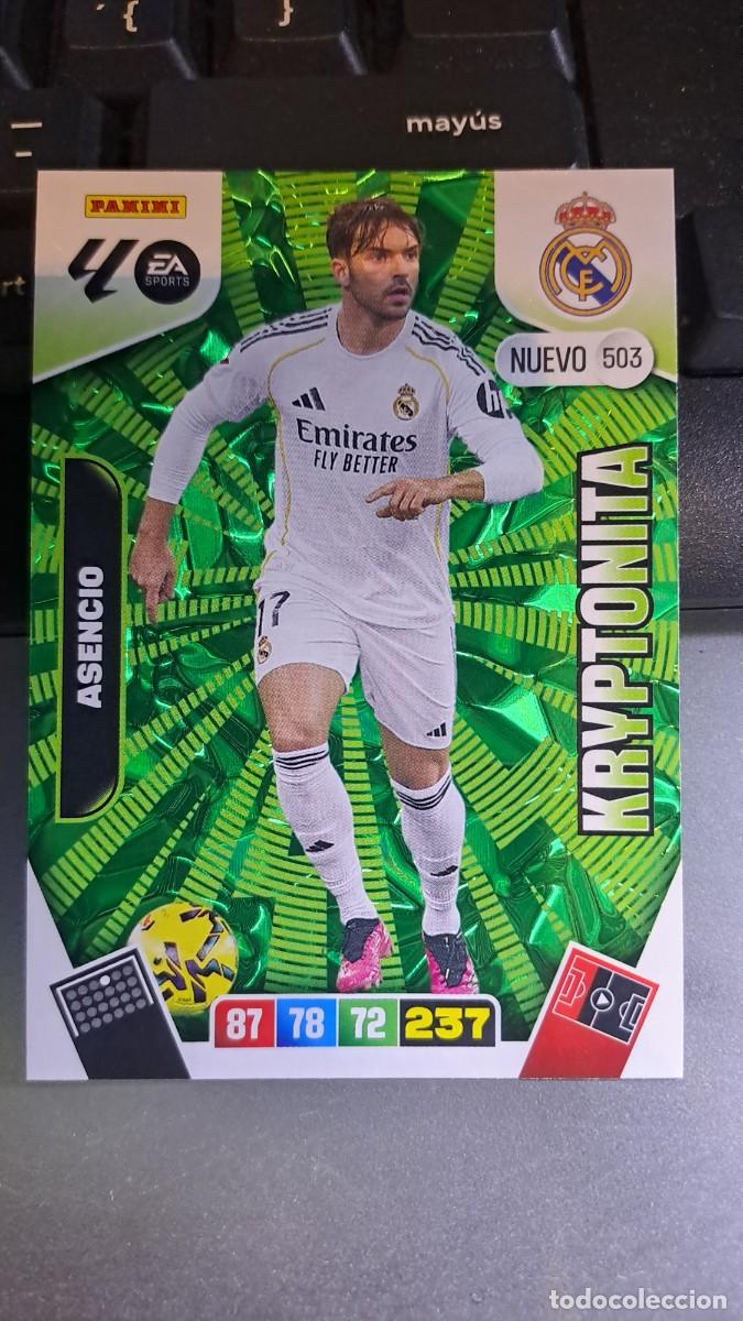 Coleccionismo cromos antiguos: ADRENALYN XL ASENCIO 503 NUEVO KRYPTONITA 503 REAL MADRID CROMO LIGA 2025 2026 25 26 PANINI