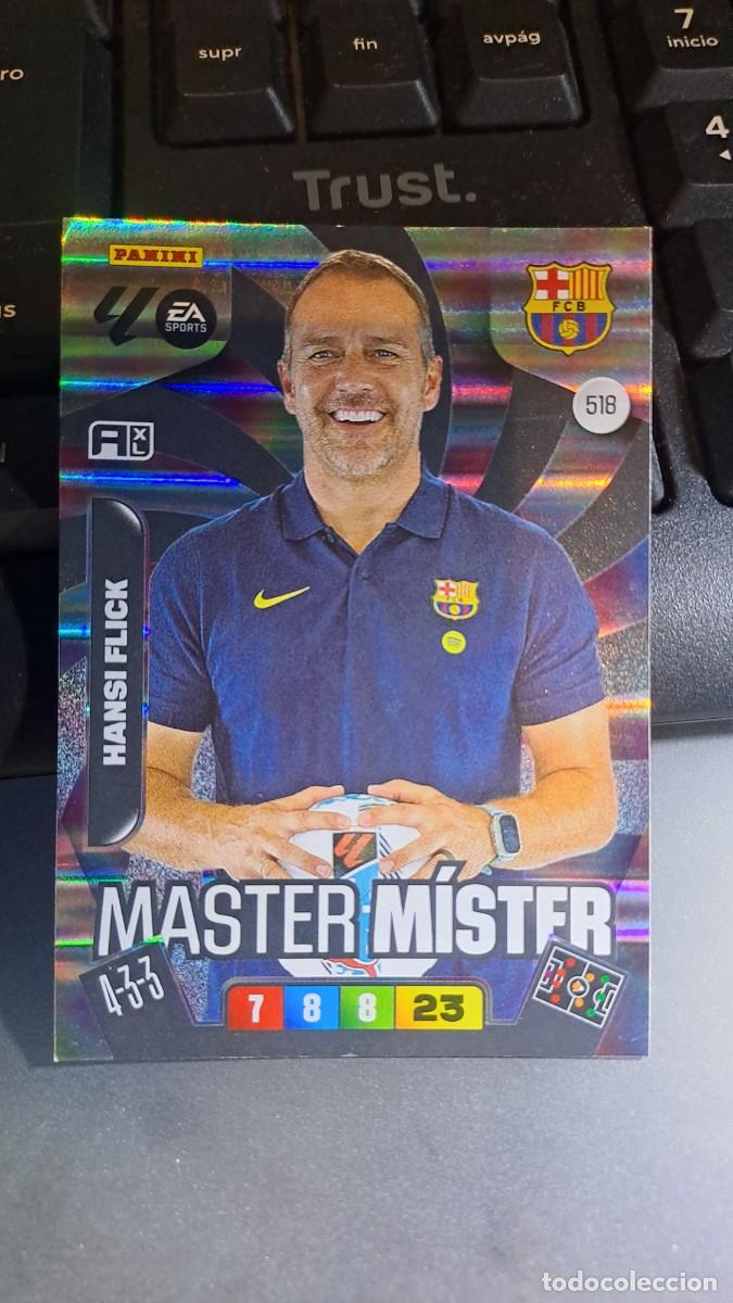 Coleccionismo cromos antiguos: ADRENALYN XL HANSI FLICK 518 MASTER MISTER 518 BARCELONA CROMO LIGA 2025 2026 25 26 PANINI
