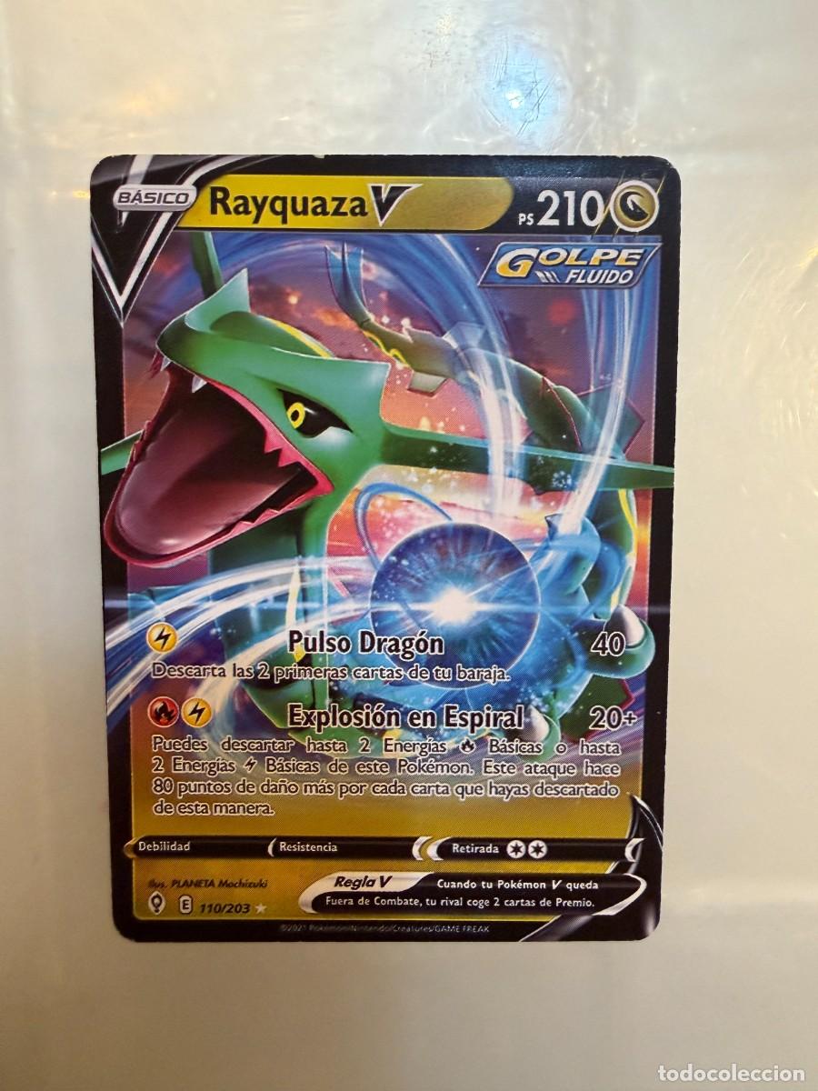 Coleccionismo cromos antiguos: pokemon rayquazaV 110/203