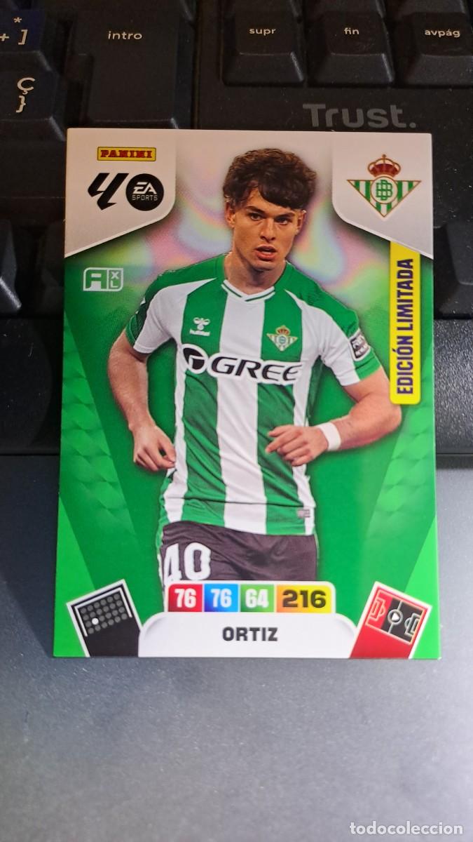 Coleccionismo cromos antiguos: ADRENALYN XL ORTIZ EDICION LIMITADA BETIS CROMO LIGA 2025 2026 25 26 PANINI