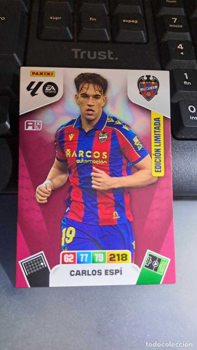 Coleccionismo cromos antiguos: ADRENALYN XL CARLOS ESPI EDICION LIMITADA LEVANTE CROMO LIGA 2025 2026 25 26 PANINI