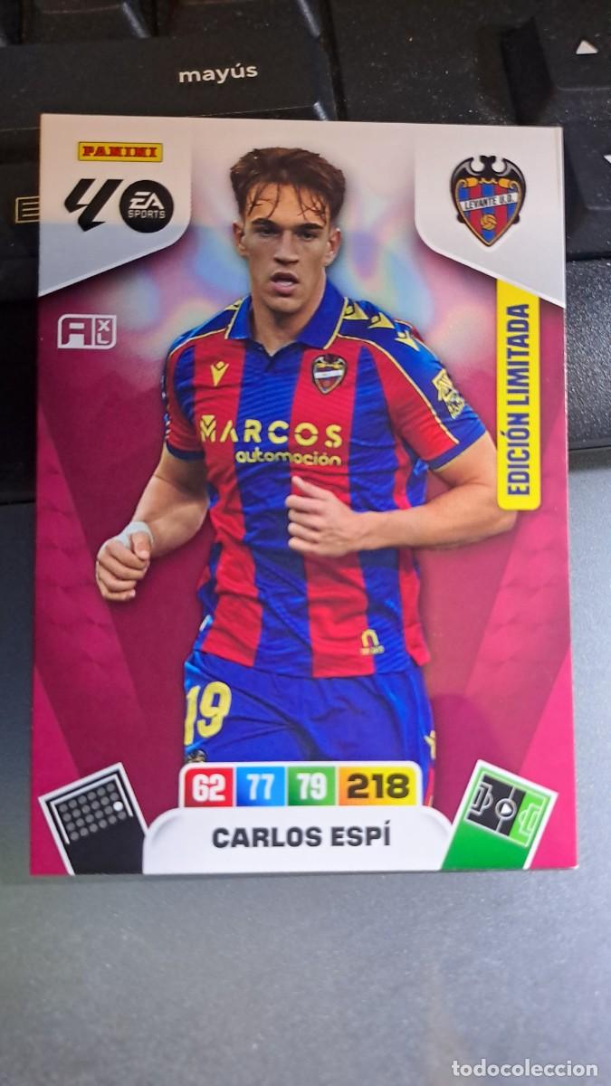 Coleccionismo cromos antiguos: ADRENALYN XL CARLOS ESPI EDICION LIMITADA LEVANTE CROMO LIGA 2025 2026 25 26 PANINI