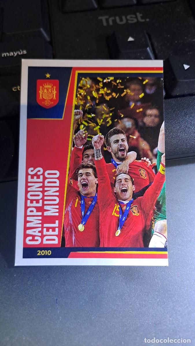 Coleccionismo cromos antiguos: CROMO CAMPEONES DEL MUNDO 1 ESPA&Ntilde;A SELECCION ESPA&Ntilde;OLA VAMOS SELECCION EURO 2024 CARREFOUR PANINI