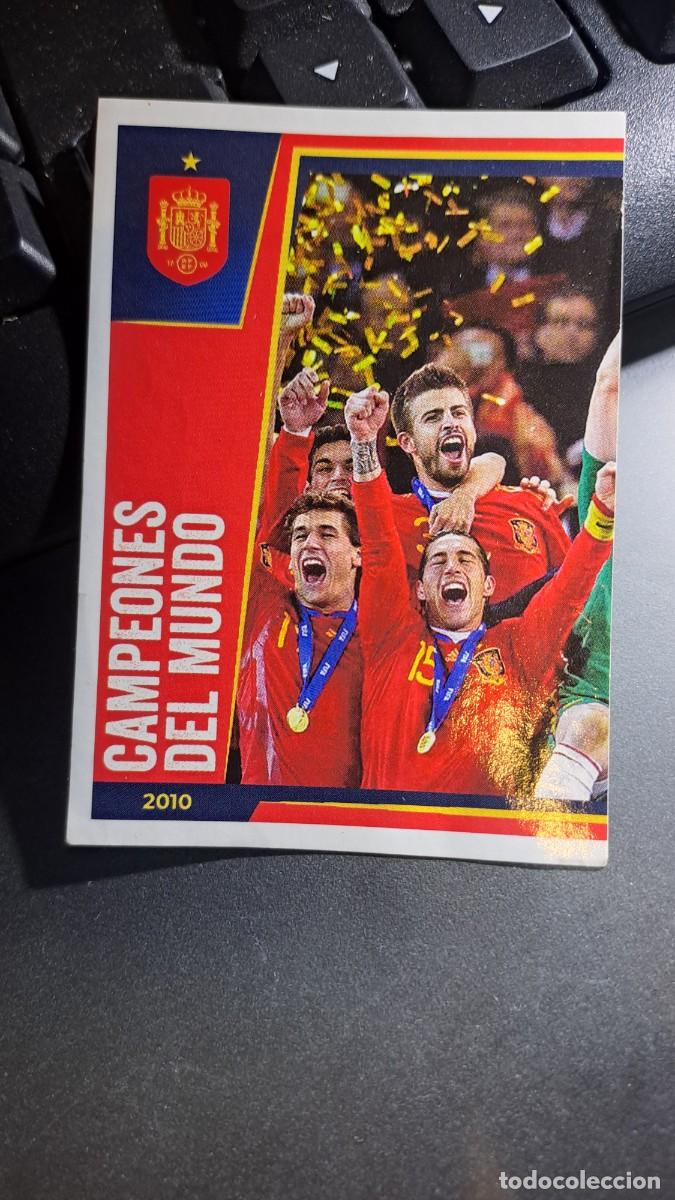 Collectionnisme Cartes &agrave; collectionner anciennes: CROMO CAMPEONES DEL MUNDO 1 ESPA&Ntilde;A SELECCION ESPA&Ntilde;OLA VAMOS SELECCION 1 EURO 2024 CARREFOUR PANINI