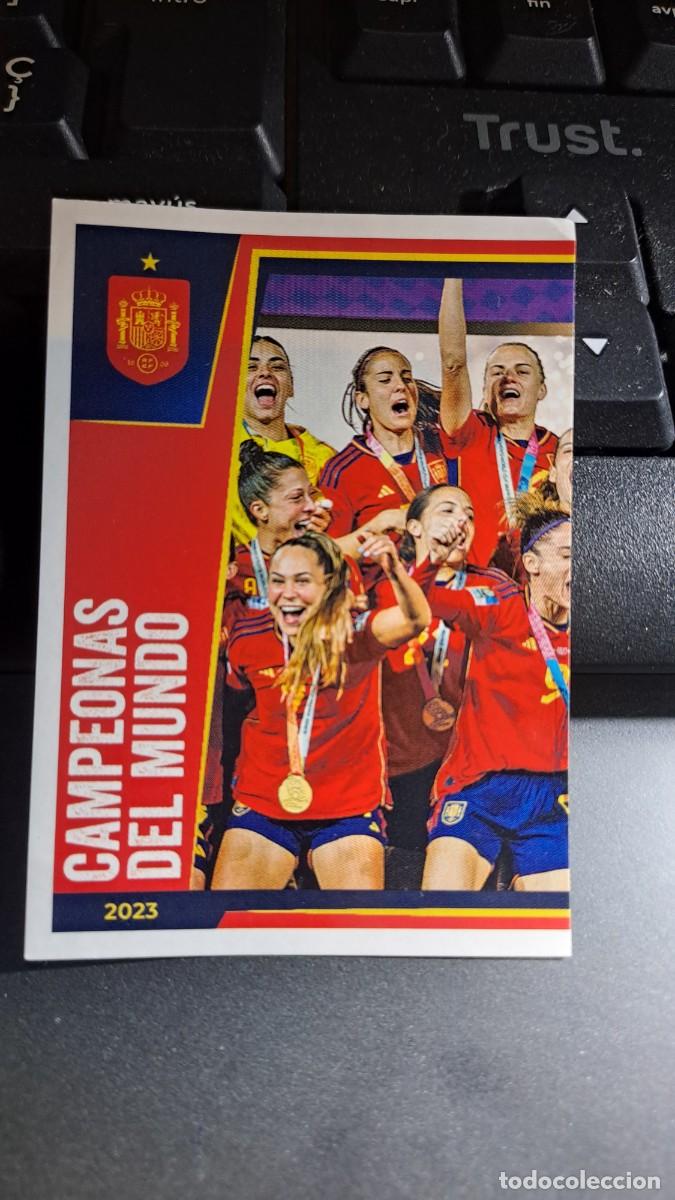 Coleccionismo cromos antiguos: CROMO 3 CAMPEONAS DEL MUNDO 2023 3 ESPA&Ntilde;A VAMOS SELECCION ESPA&Ntilde;OLA EURO 2024 CARREFOUR PANINI