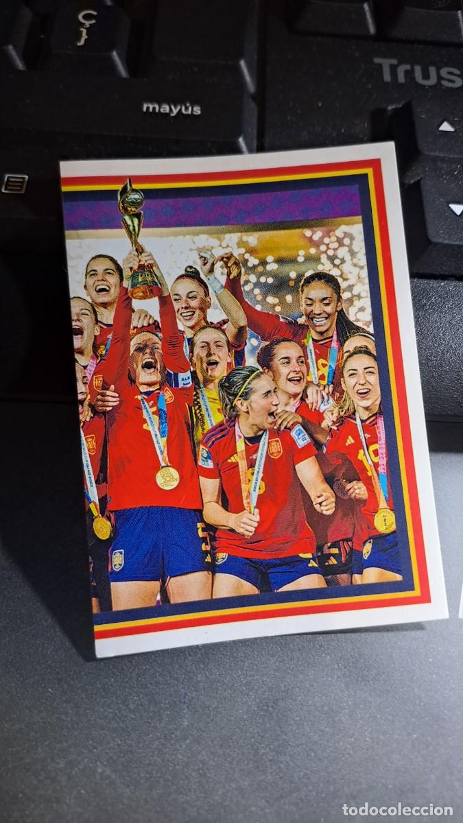 Coleccionismo cromos antiguos: CROMO 4 CAMPEONAS DEL MUNDO 2023 4 ESPA&Ntilde;A VAMOS SELECCION ESPA&Ntilde;OLA EURO 2024 CARREFOUR PANINI