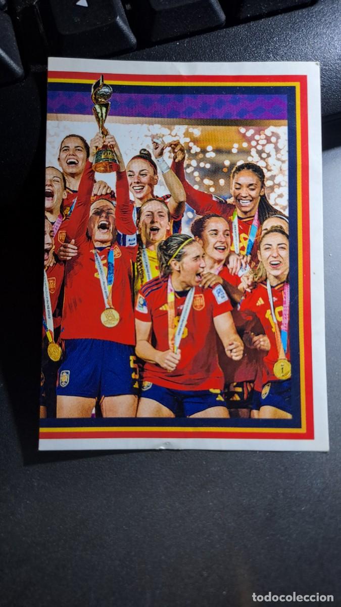 Coleccionismo cromos antiguos: CROMO 4 CAMPEONAS DEL MUNDO 2023 4 ESPA&Ntilde;A VAMOS SELECCION ESPA&Ntilde;OLA EURO 2024 CARREFOUR PANINI