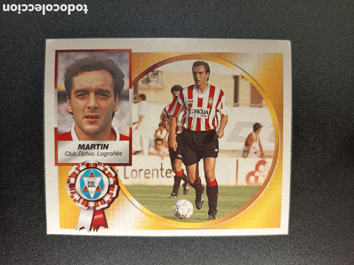 Colecionismo Cromos antigos: MARTIN CD LOGRO&Ntilde;ES LIGA 94-95 1994-95 1994 1995 EDICIONES ESTE BAJA SIN PEGAR