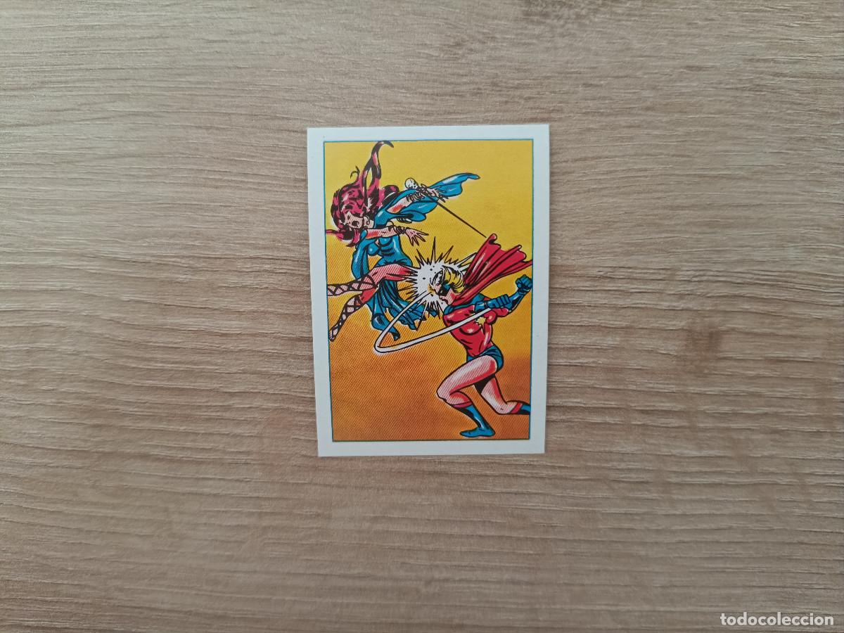 Colecionismo Cromos antigos: CROMO EDITORIAL FHER 1981 SUPERHEROES 10 MISS MARVEL VENCE A LA HECHICERA SIN PEGAR D726