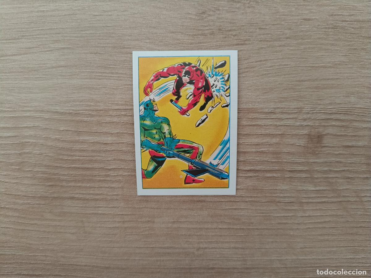 Coleccionismo cromos antiguos: CROMO EDITORIAL FHER 1981 SUPERHEROES 12 DAN DEFENSOR EN ACCION SIN PEGAR NUNCA PEGADO D726