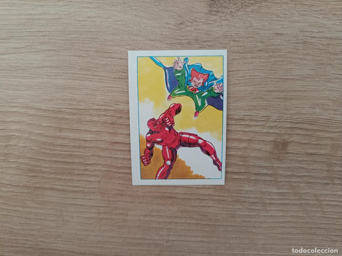 Coleccionismo cromos antiguos: CROMO EDITORIAL FHER 1981 SUPERHEROES 13 EL COLECCIONISTA ATACA A DAN DEFENSOR SIN PEGAR D726