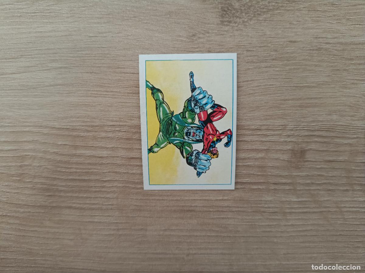 Coleccionismo cromos antiguos: CROMO EDITORIAL FHER 1981 SUPERHEROES 19 CAPITAN MARVEL EN PELIGRO SIN PEGAR NUNCA PEGADO D726
