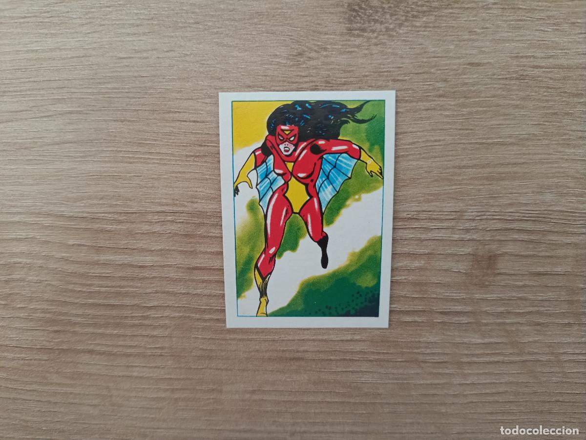 Coleccionismo cromos antiguos: CROMO EDITORIAL FHER 1981 SUPERHEROES 33 LA MUJER ARA&Ntilde;A SIN PEGAR NUNCA PEGADO D726