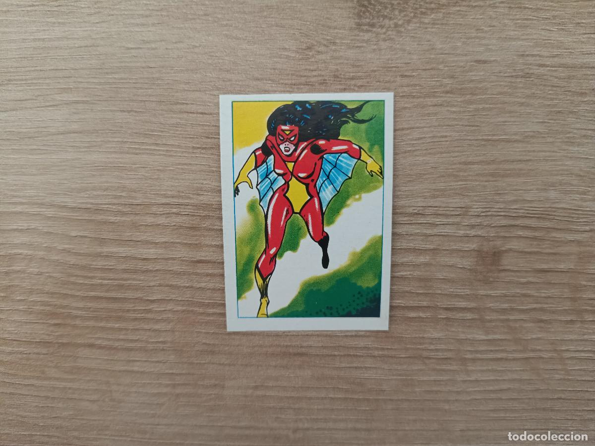 Coleccionismo cromos antiguos: CROMO EDITORIAL FHER 1981 SUPERHEROES 33 LA MUJER ARA&Ntilde;A SIN PEGAR NUNCA PEGADO D726