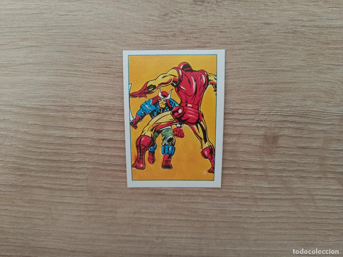 Coleccionismo cromos antiguos: CROMO EDITORIAL FHER 1981 SUPERHEROES 65 HOMBRE DE HIERRO LUCHANDO SIN PEGAR NUNCA PEGADO D726