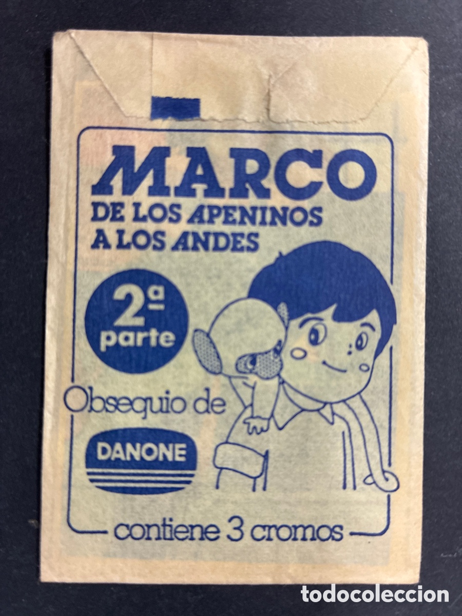 Collectable Antique Stickers: SOBRE CROMOS SIN ABRIR ALBUM SERIE T.V MARCO 2&ordf; PARTE DANONE