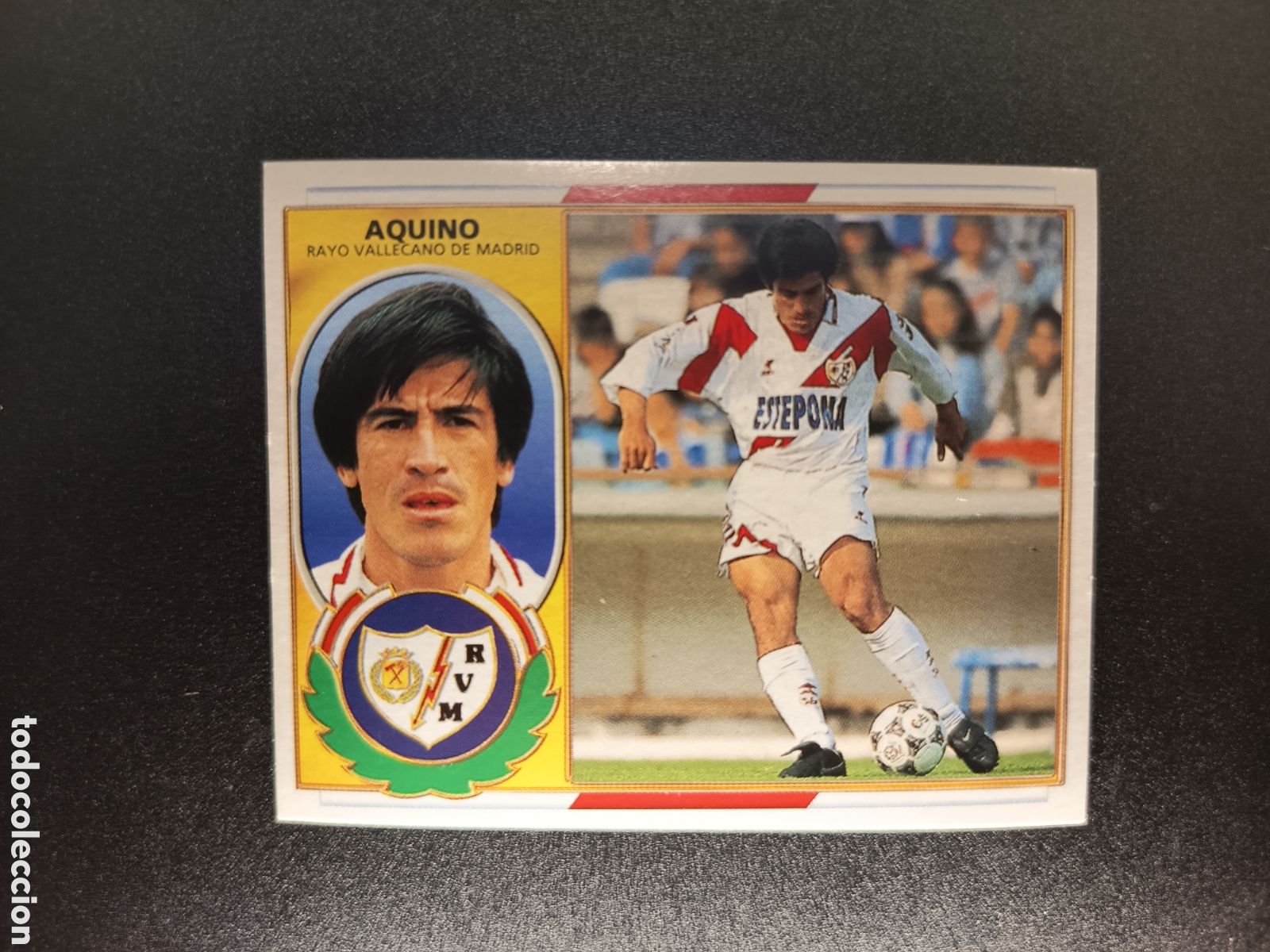 Coleccionismo cromos antiguos: AQUINO RAYO VALLECANO 96-97 1996-97 1996 1997 EDICIONES ESTE SIN PEGAR BAJA