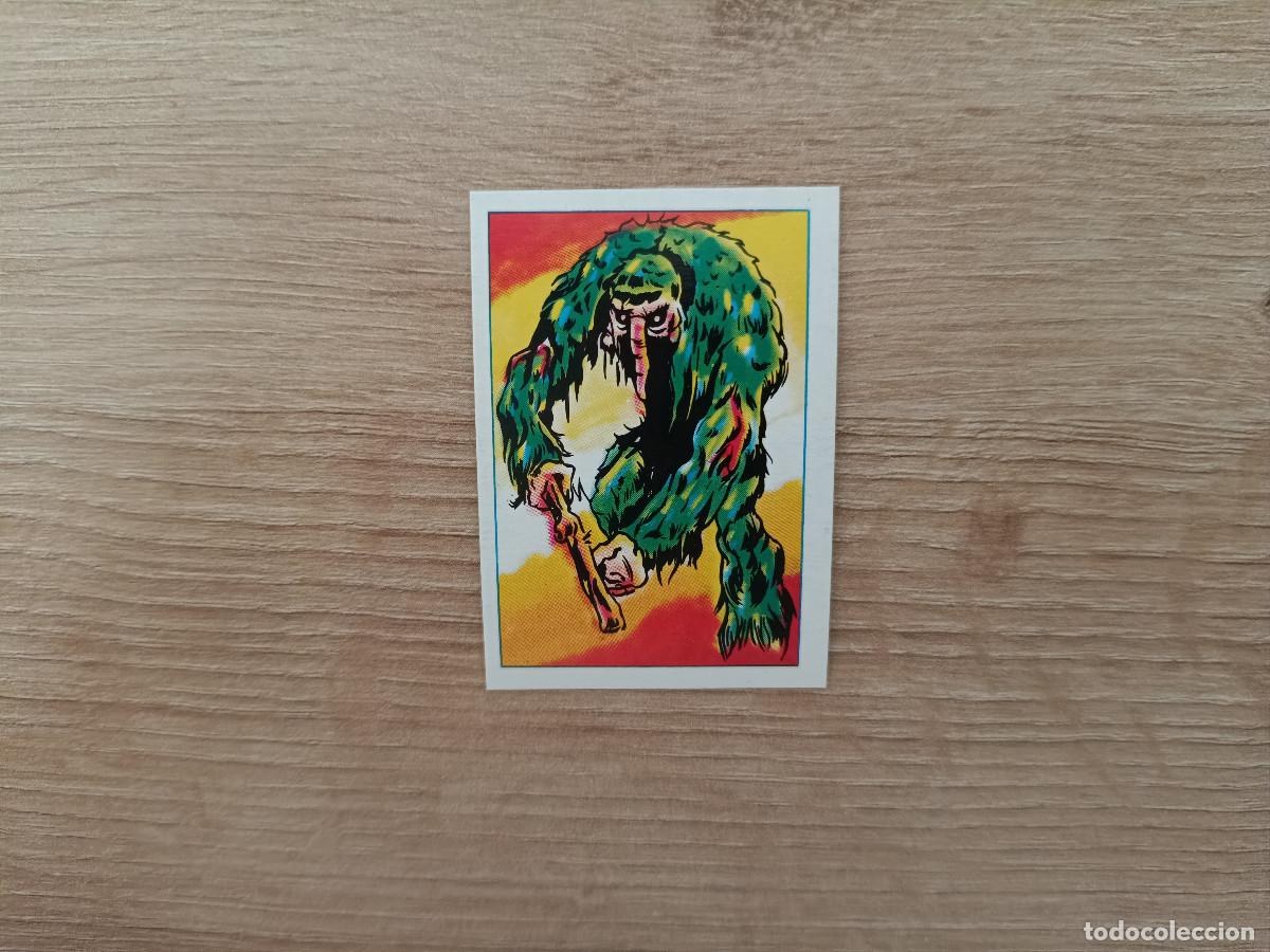 Collectionnisme Cartes &agrave; collectionner anciennes: CROMO EDITORIAL FHER 1981 SUPERHEROES 106 LA FIERA DE LAVA SIN PEGAR NUNCA PEGADO D726