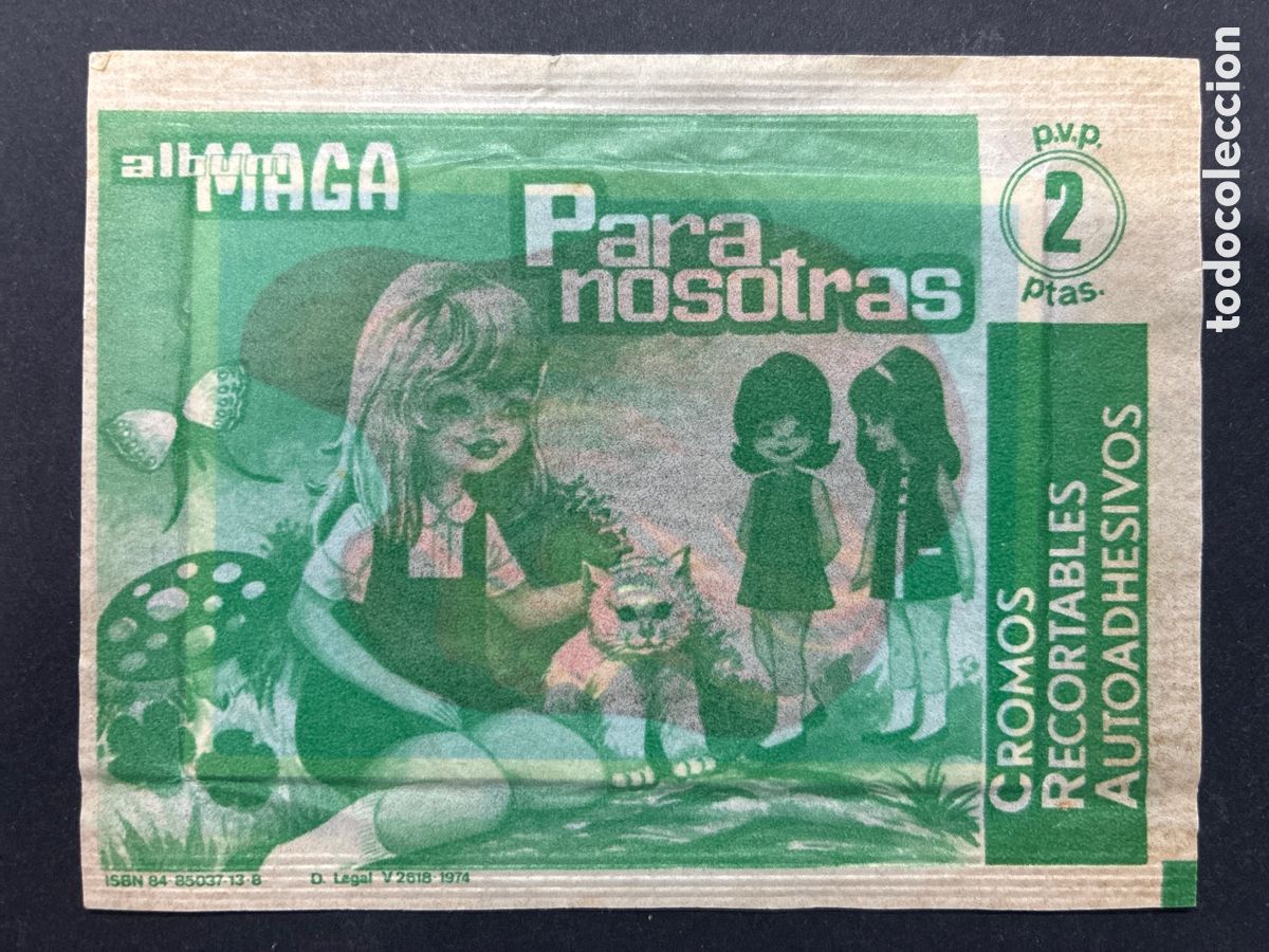 Collectable Antique Stickers: SOBRE CROMOS SIN ABRIR ALBUM MAGA PARA NOSOTRAS