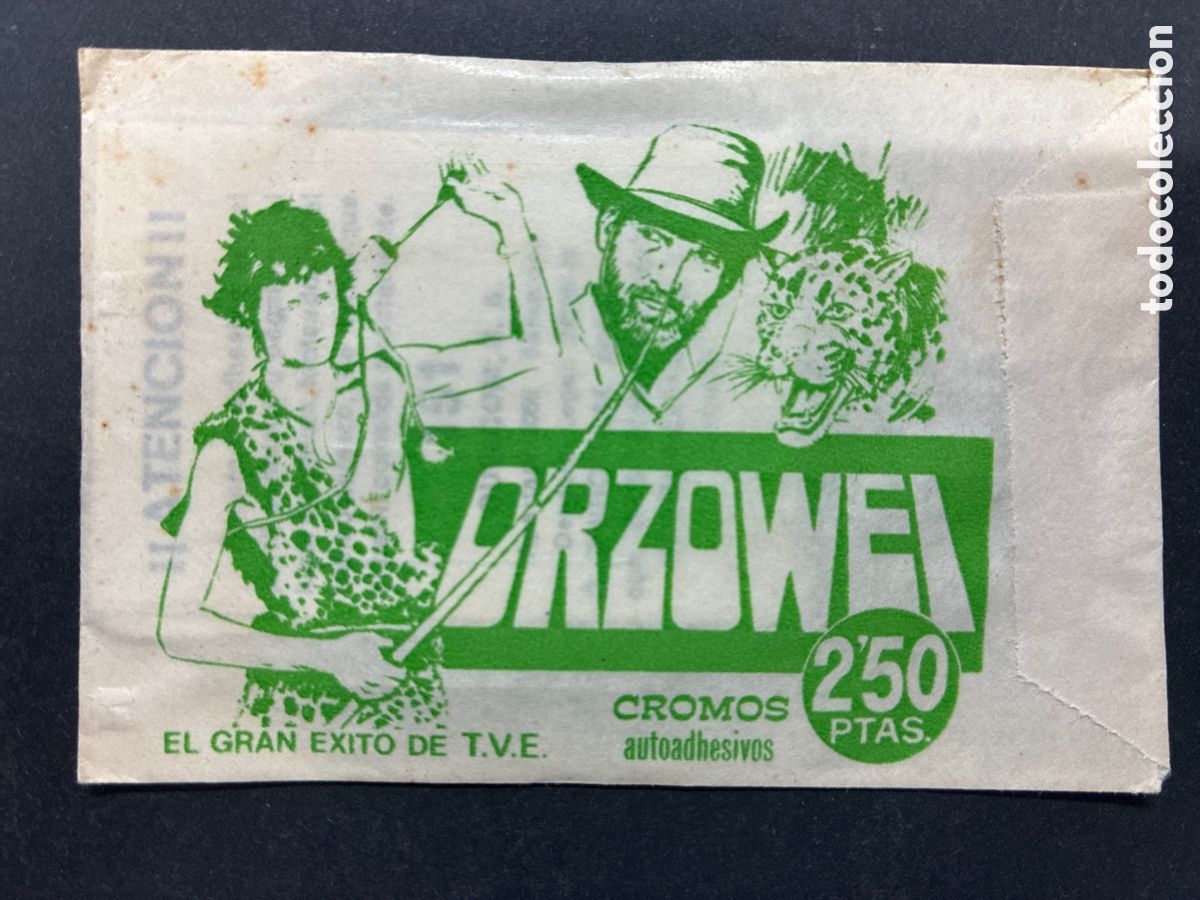Collectable Antique Stickers: SOBRE CROMOS SIN ABRIR ALBUM SERIE T.V ORZOWEI EDITORIAL QUELOM