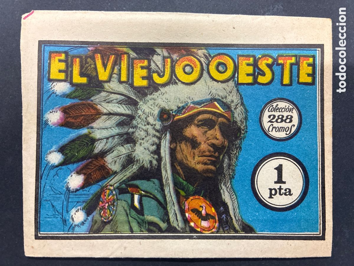 Coleccionismo cromos antiguos: SOBRE CROMOS SIN ABRIR ALBUM EL VIEJO OESTE EDITORIAL RUIZ ROMERO