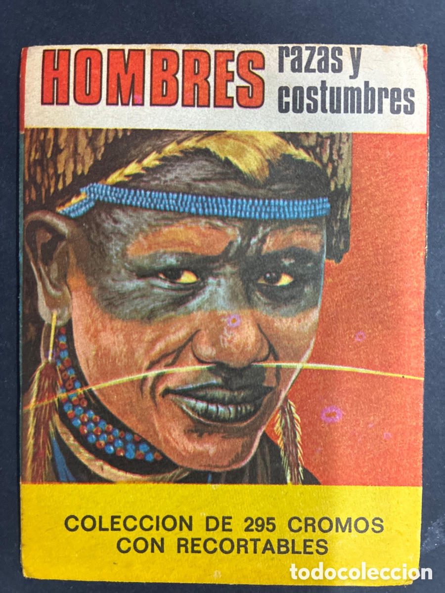 Coleccionismo cromos antiguos: SOBRE CROMOS SIN ABRIR ALBUM HOMBRES RAZAS Y COSTUMBRES RUIZ ROMERO