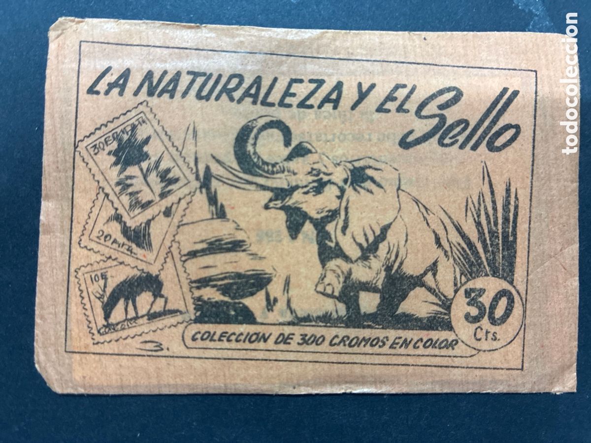 Coleccionismo cromos antiguos: SOBRE CROMOS SIN ABRIR ALBUM LA NATURALEZA Y EL SELLO RUIZ ROMERO