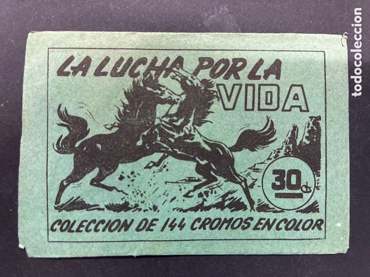 Coleccionismo cromos antiguos: SOBRE CROMOS SIN ABRIR ALBUM LA LUCHA POR LA VIDA RUIZ ROMERO