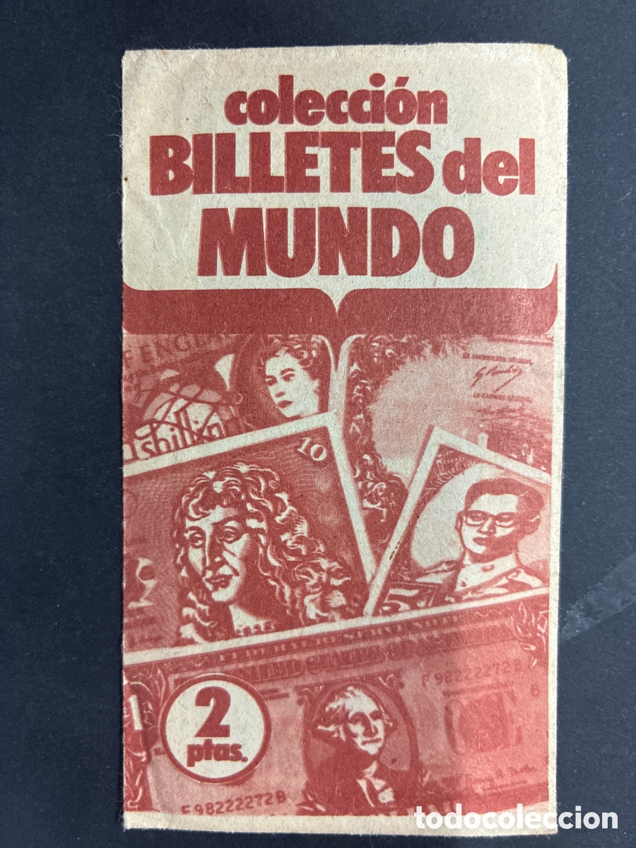 Coleccionismo cromos antiguos: SOBRE CROMOS SIN ABRIR ALBUM BILLETES DEL MUNDO