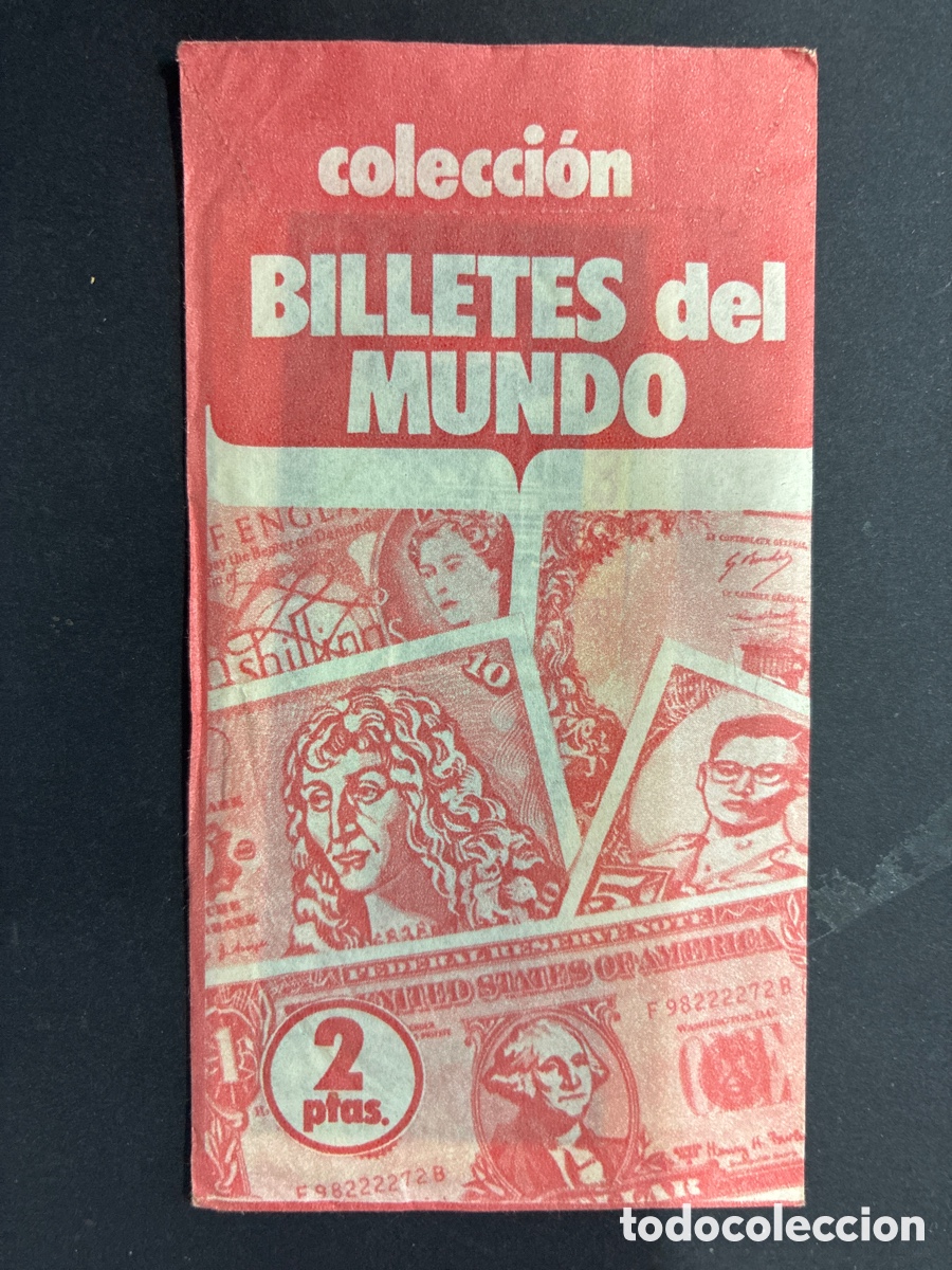 Coleccionismo cromos antiguos: SOBRE CROMOS SIN ABRIR ALBUM BILLETES DEL MUNDO
