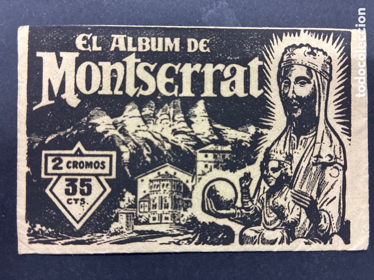 Coleccionismo cromos antiguos: SOBRE CROMOS SIN ABRIR ALBUM EL ALBUM DE MONTSERRAT