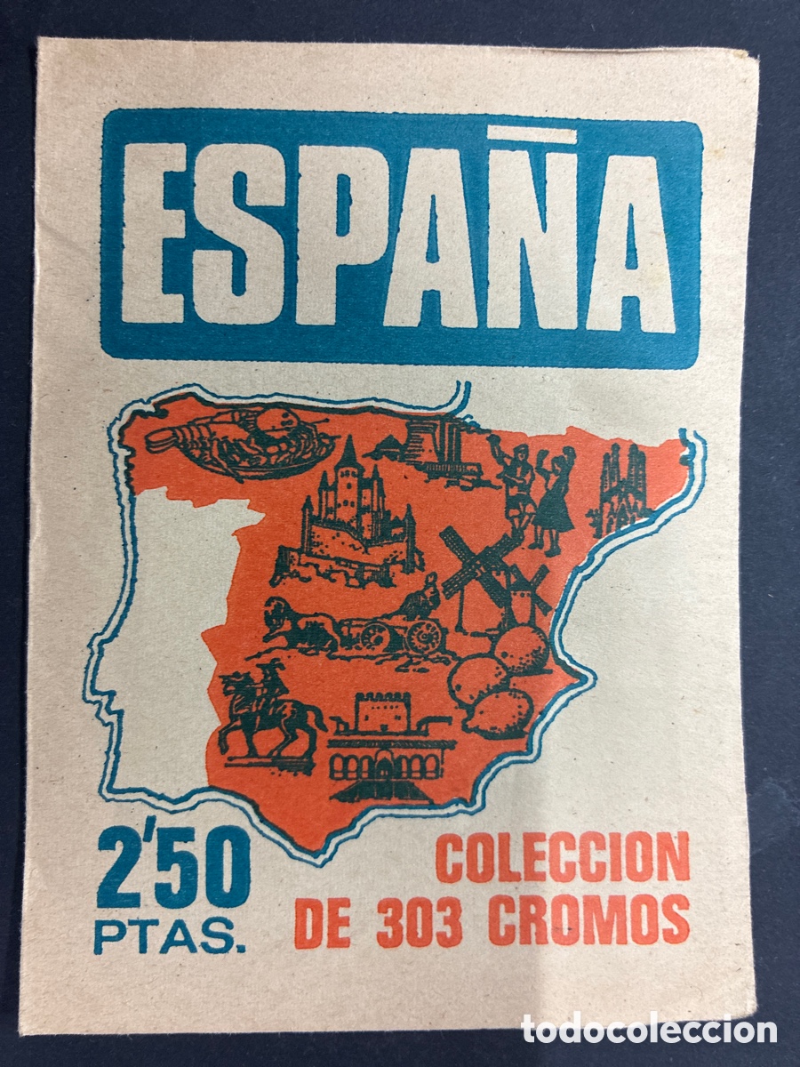 Coleccionismo cromos antiguos: SOBRE CROMOS SIN ABRIR ALBUM ESPA&Ntilde;A EDITORIAL BRUGUERA