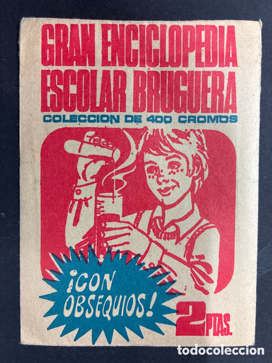 Coleccionismo cromos antiguos: SOBRE CROMOS SIN ABRIR ALBUM GRAN ENCICLOPEDIA ESCOLAR EDITORIAL BRUGUERA