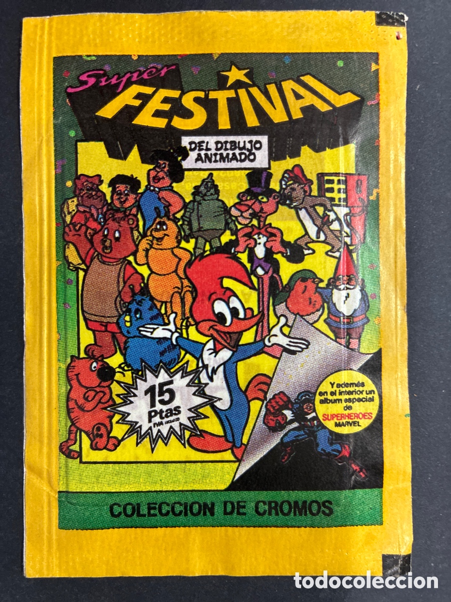 Coleccionismo cromos antiguos: SOBRE CROMOS SIN ABRIR ALBUM FESTIVAL DEL DIBUJO ANIMADO EDITORIAL ESTE